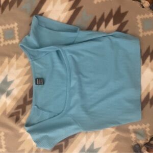 SHEIN Light Blue Crop Top